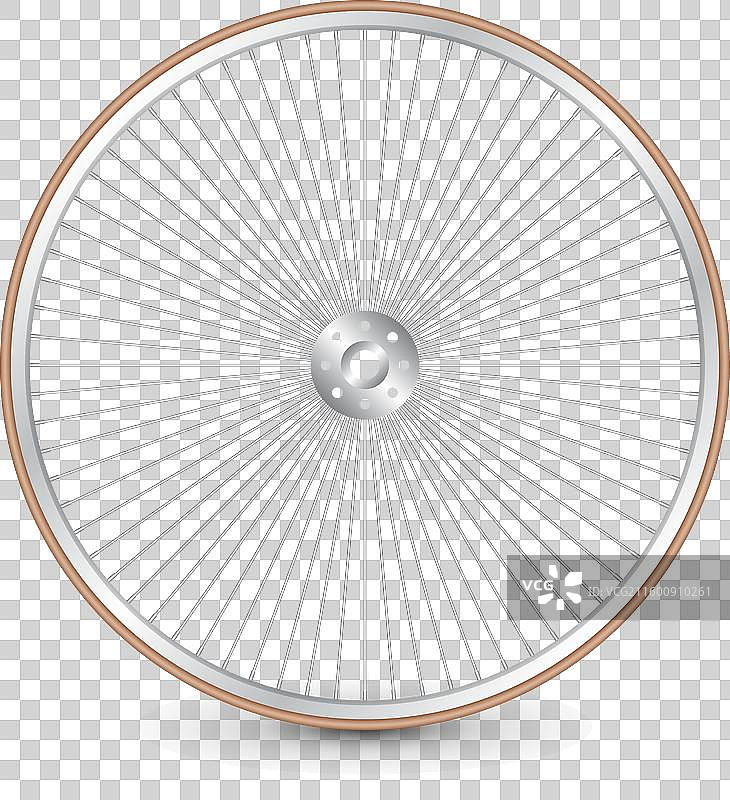 逼真的3D复古自行车轮自行车橡胶轮胎图片素材