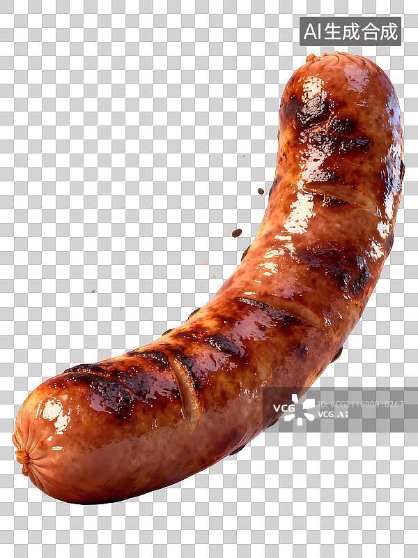 【AI数字艺术】烤香肠插画图片素材