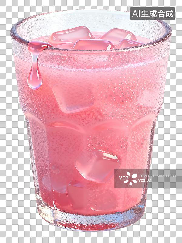 【AI数字艺术】果汁饮料插画图片素材