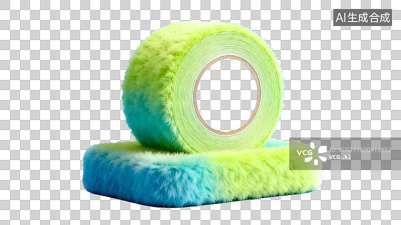 【AI数字艺术】可爱梦幻毛绒毛毡办公用品建模元素图片素材