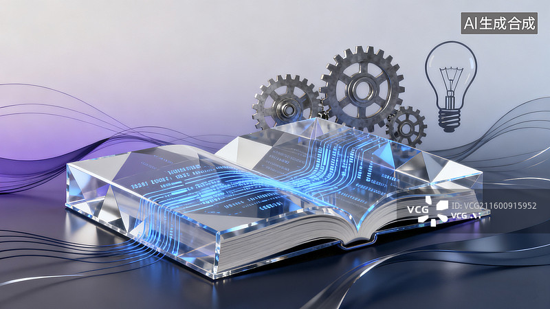 【AI数字艺术】教育与科技创新插画图片素材