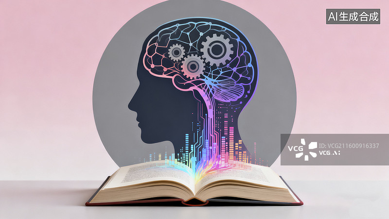 【AI数字艺术】教育与科技创新插画图片素材