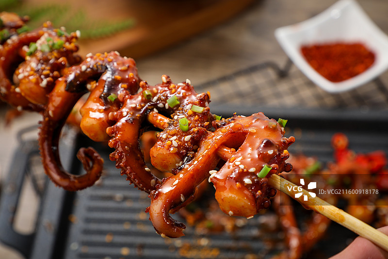 鱿鱼须大串图片素材