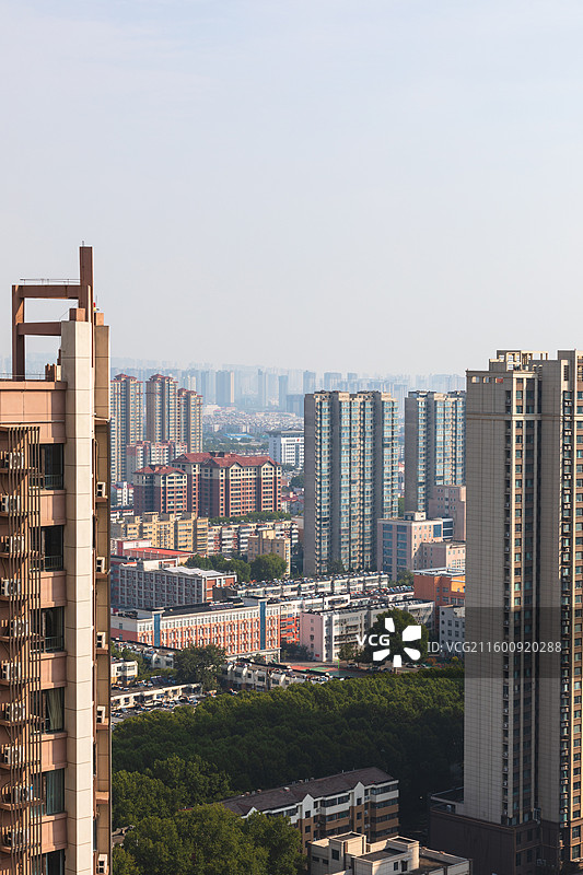 河南洛阳涧西区工业区城市俯瞰图片素材