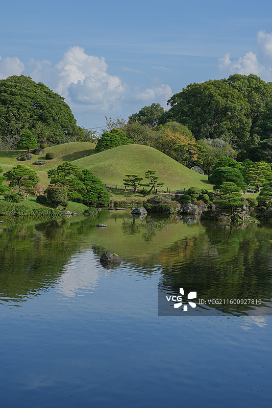 日本熊本水前寺成趣园称水前寺公园图片素材