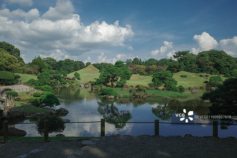日本熊本水前寺成趣园称水前寺公园图片素材