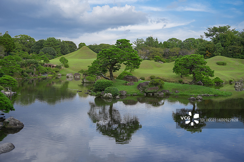 日本熊本水前寺成趣园称水前寺公园图片素材