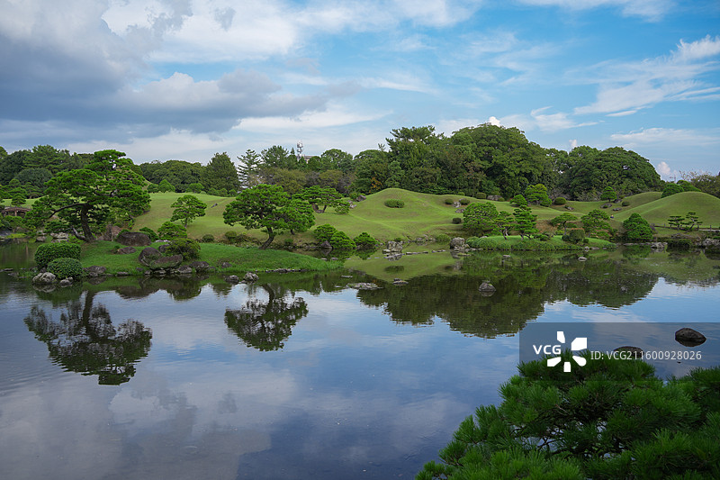 日本熊本水前寺成趣园称水前寺公园图片素材