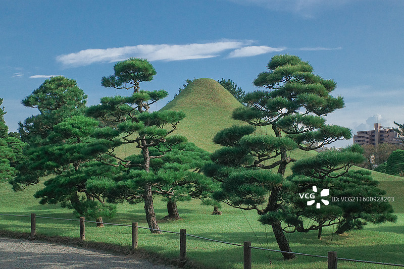 日本熊本水前寺成趣园称水前寺公园图片素材
