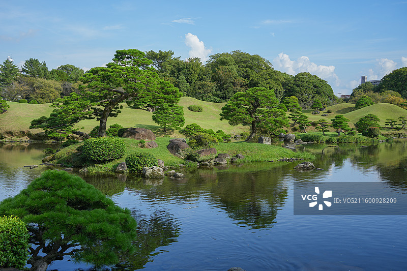 日本熊本水前寺成趣园称水前寺公园图片素材