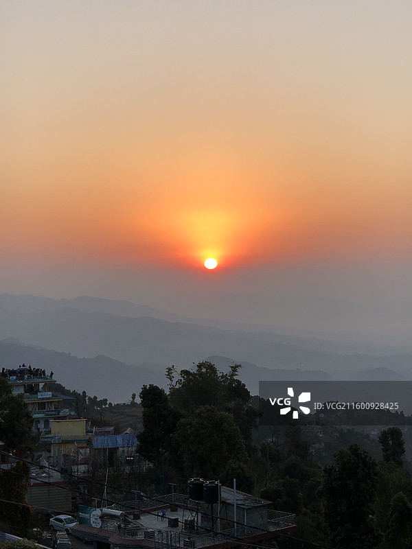 日出-尼泊尔图片素材