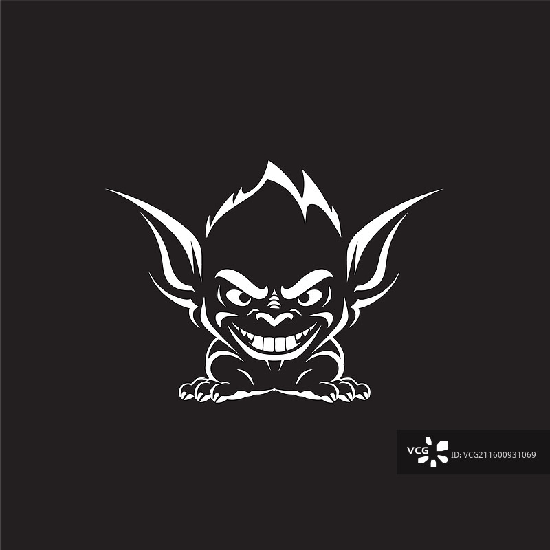 邪恶的淘气鬼动态地精徽章邪恶图片素材