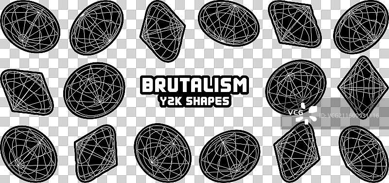 线框图，透视网格，3D网格图片素材