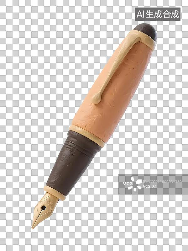 【AI数字艺术】AIGC：3D卡通钢笔，粘土风格，设计元素图片素材