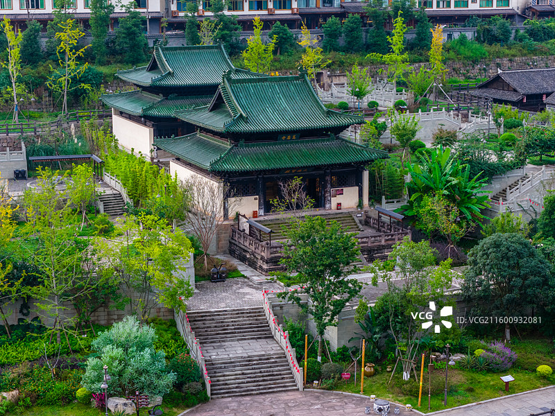 四川省宜宾市屏山县马湖府古城风景区图片素材