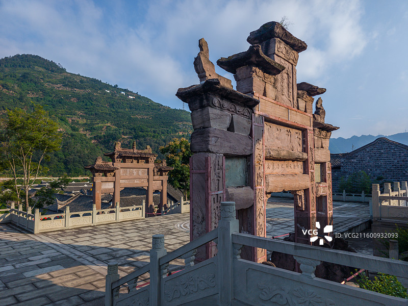 四川省宜宾市屏山县马湖府古城风景区图片素材