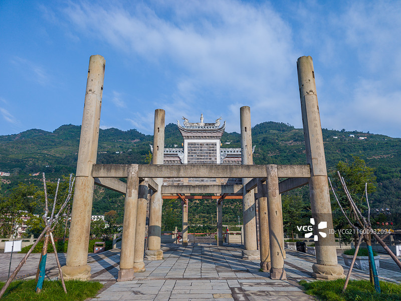 四川省宜宾市屏山县马湖府古城风景区图片素材