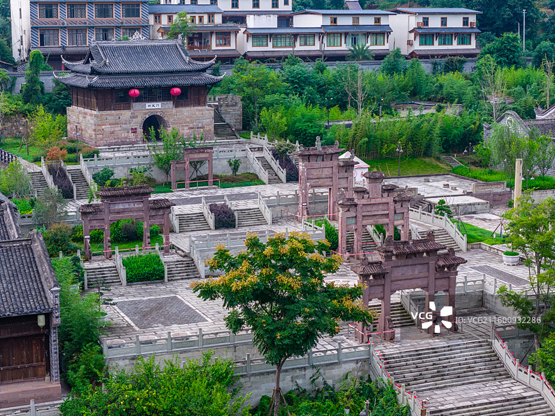 四川省宜宾市屏山县马湖府古城风景区图片素材