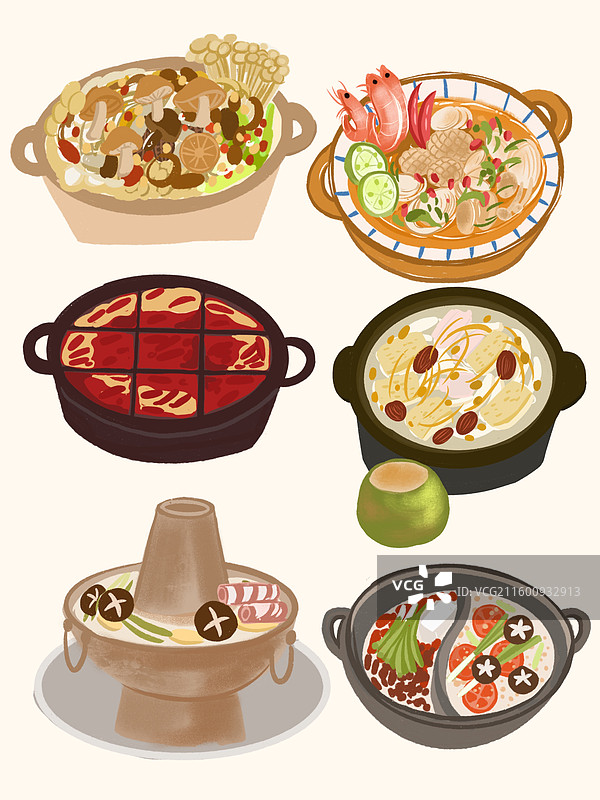 秋冬天的美味火锅图片素材