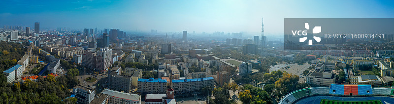 齐齐哈尔 龙沙区 龙沙公园 和平广场 劳动湖 航拍 地标图片素材