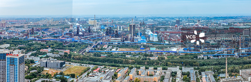 鞍山市 铁东区 胜利广场 玉佛山 人民公园 航拍 地标图片素材