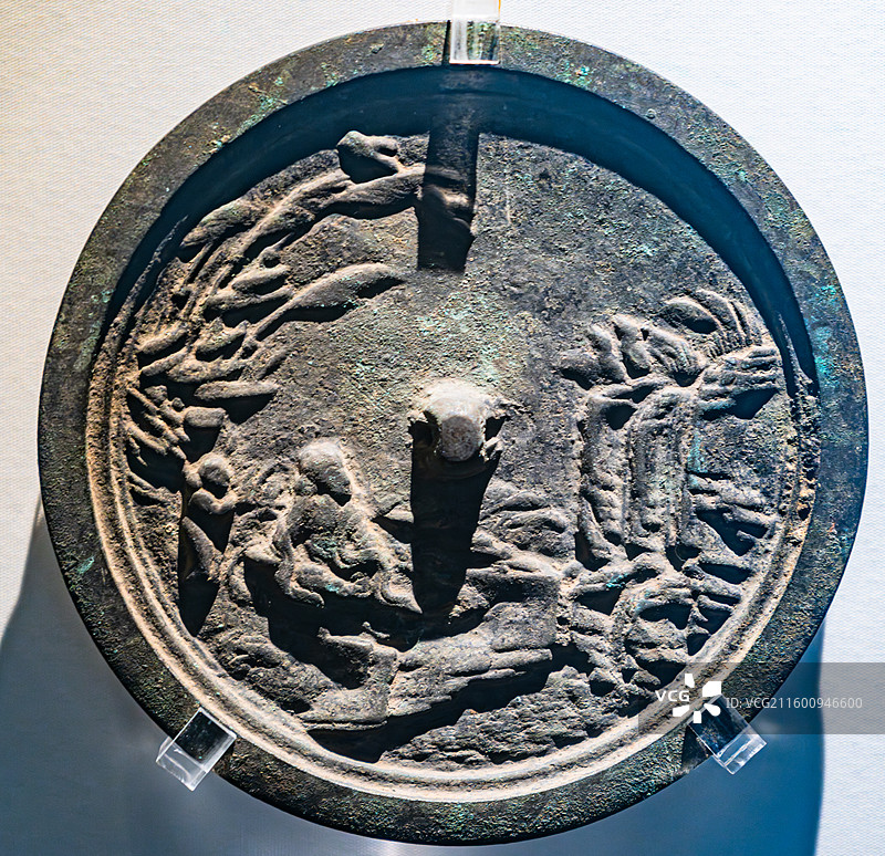 铜镜 天水博物馆 甘肃图片素材