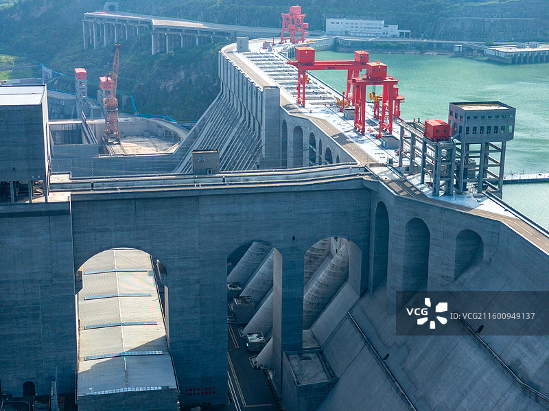 四川省宜宾市屏山县向家坝水电站观景台风景区图片素材