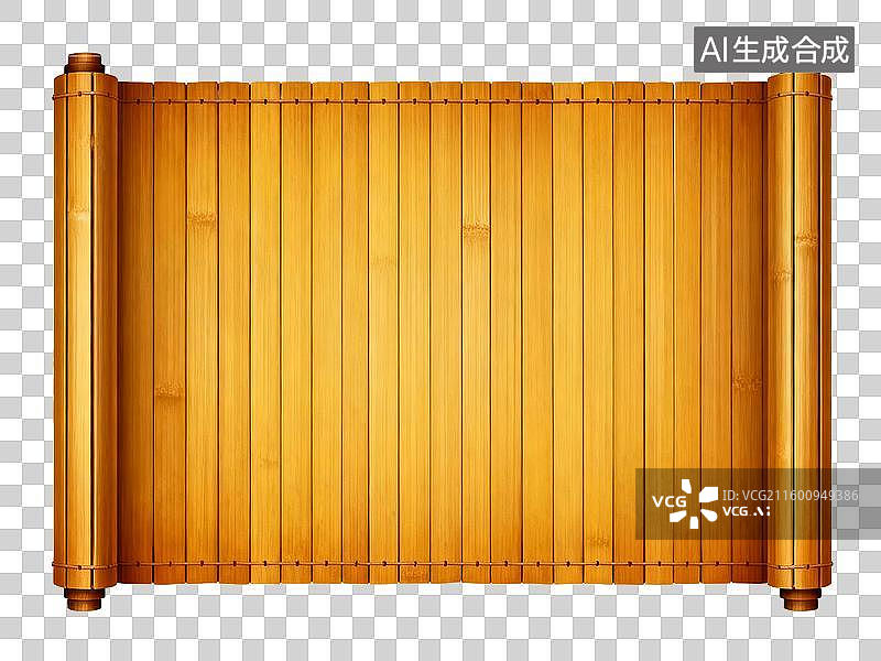 【AI数字艺术】中式边框 竹帘 中式传统竹制卷轴背景免抠设计素材图片素材