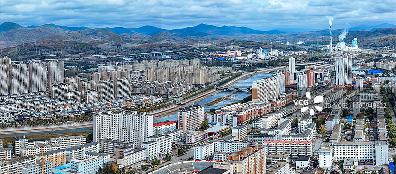 白山市 浑江区 北山公园 北安大街 浑江图片素材