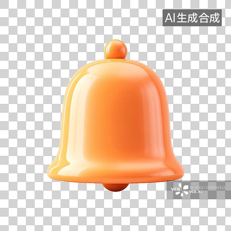 【AI数字艺术】橙色铃铛图片素材
