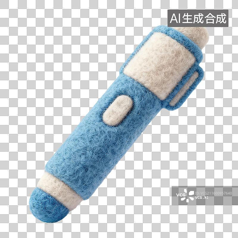 【AI数字艺术】商务办公学习3D卡通羊毛毡质感插画元素激光笔图片素材