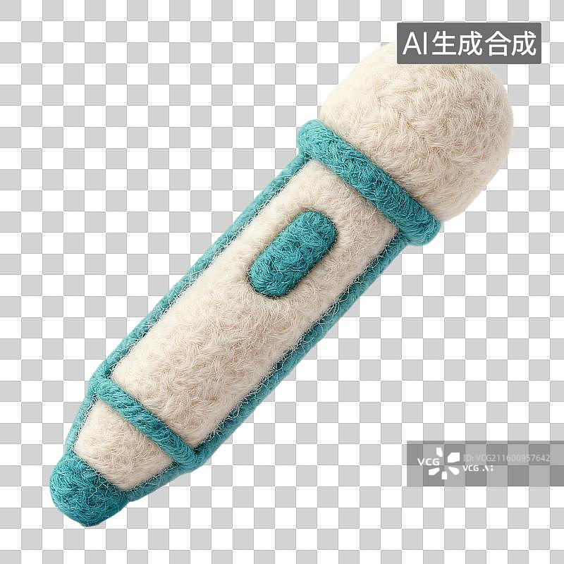 【AI数字艺术】商务办公学习3D卡通羊毛毡质感插画元素激光笔图片素材