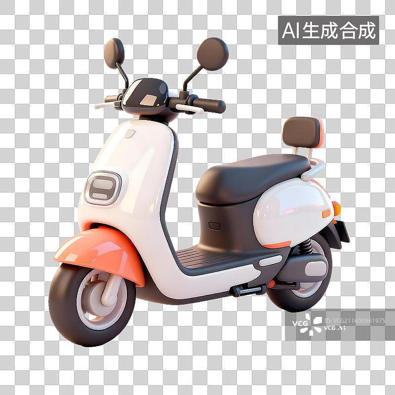 【AI数字艺术】卡通风格电动代步车图片素材