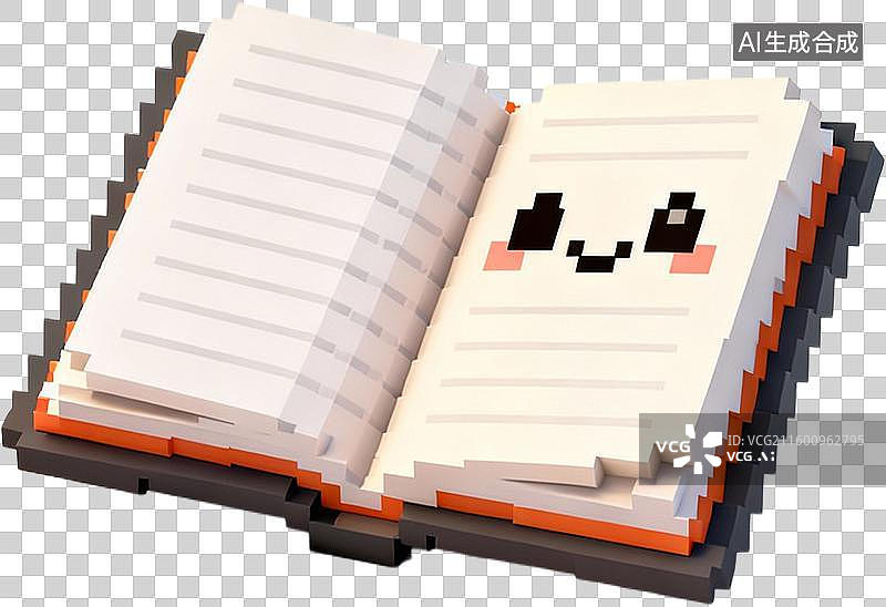 【AI数字艺术】商务办公用品3D像素风格免抠图形插画元素图片素材