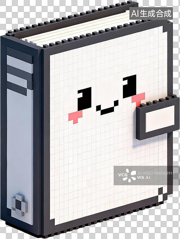 【AI数字艺术】商务办公用品3D像素风格免抠图形插画元素图片素材