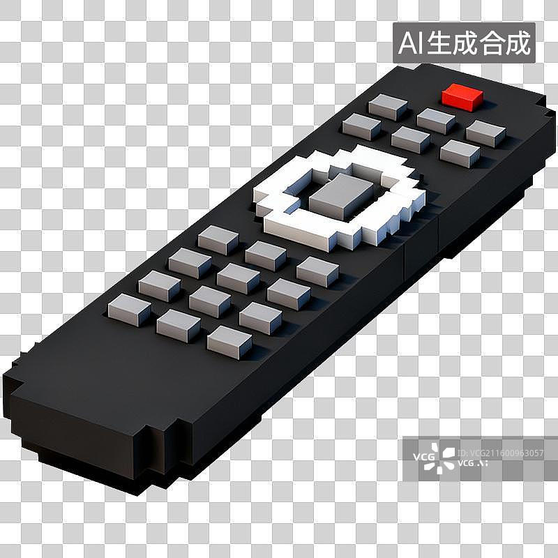 【AI数字艺术】商务办公用品3D像素风格免抠图形插画元素图片素材