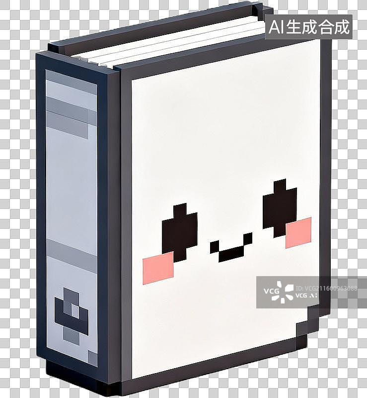 【AI数字艺术】商务办公用品3D像素风格免抠图形插画元素图片素材