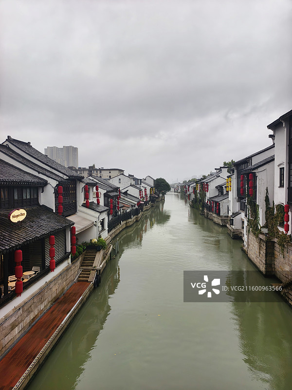江苏无锡南长街古运河风景图片素材