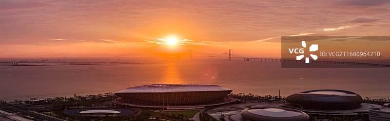 中国广东省广州南沙区大湾区文化体育中心图片素材