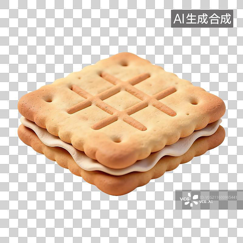 【AI数字艺术】苏打饼干插画图片素材