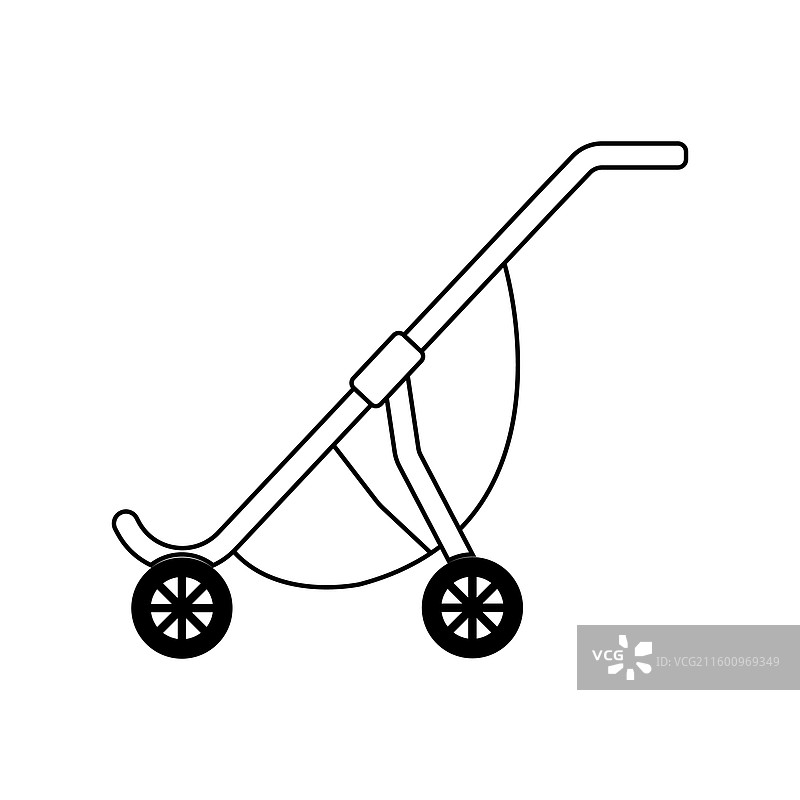 婴儿车图标设计图片素材