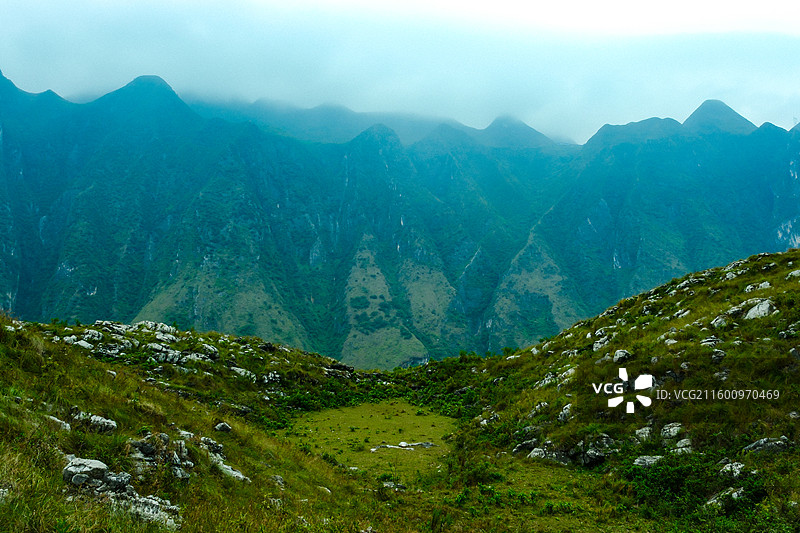 中国贵州黔西南州贞丰县北盘江花江峡谷风光，横竖都是世界第一的花江峡谷风光图片素材
