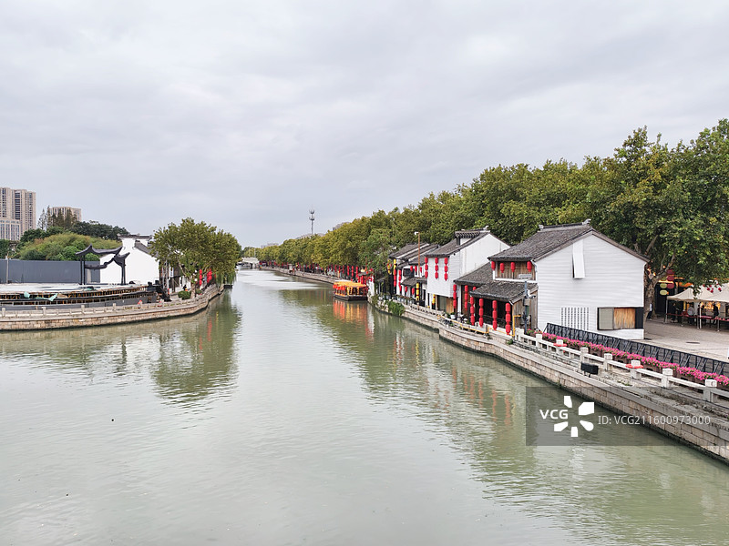江苏无锡南长街古运河风光图片素材