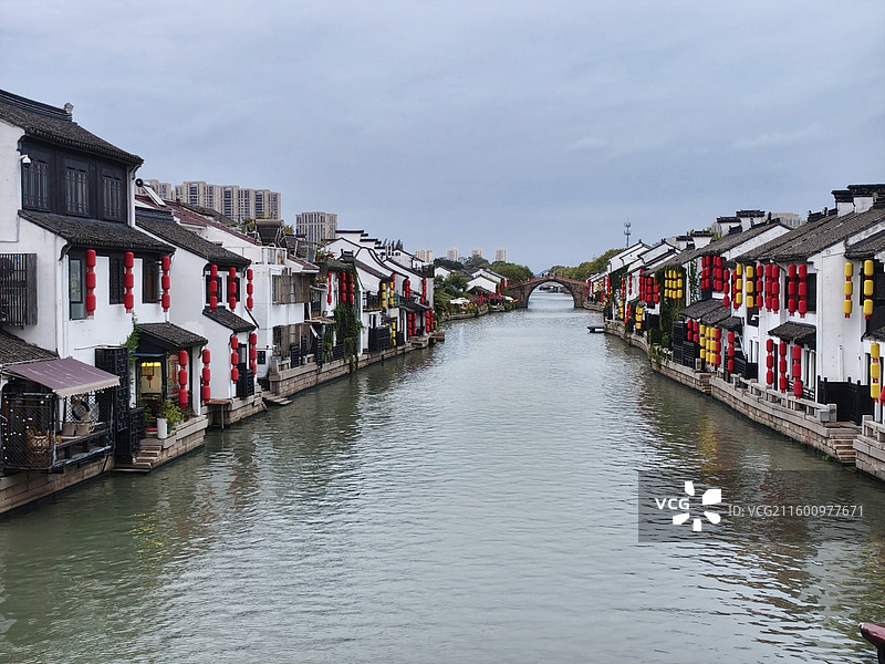 江苏无锡南长街古运河风光图片素材