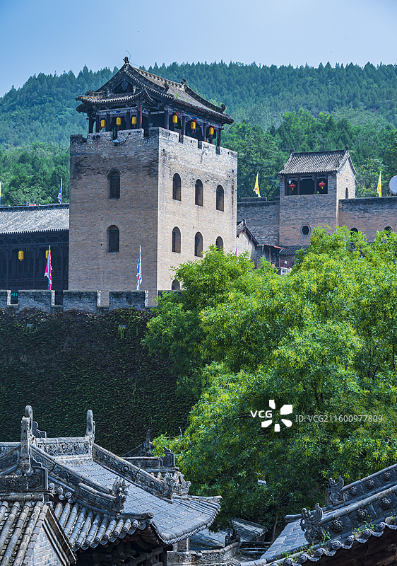 山西晋城阳城县陈廷敬故居（皇城相府）河山楼风光图片素材