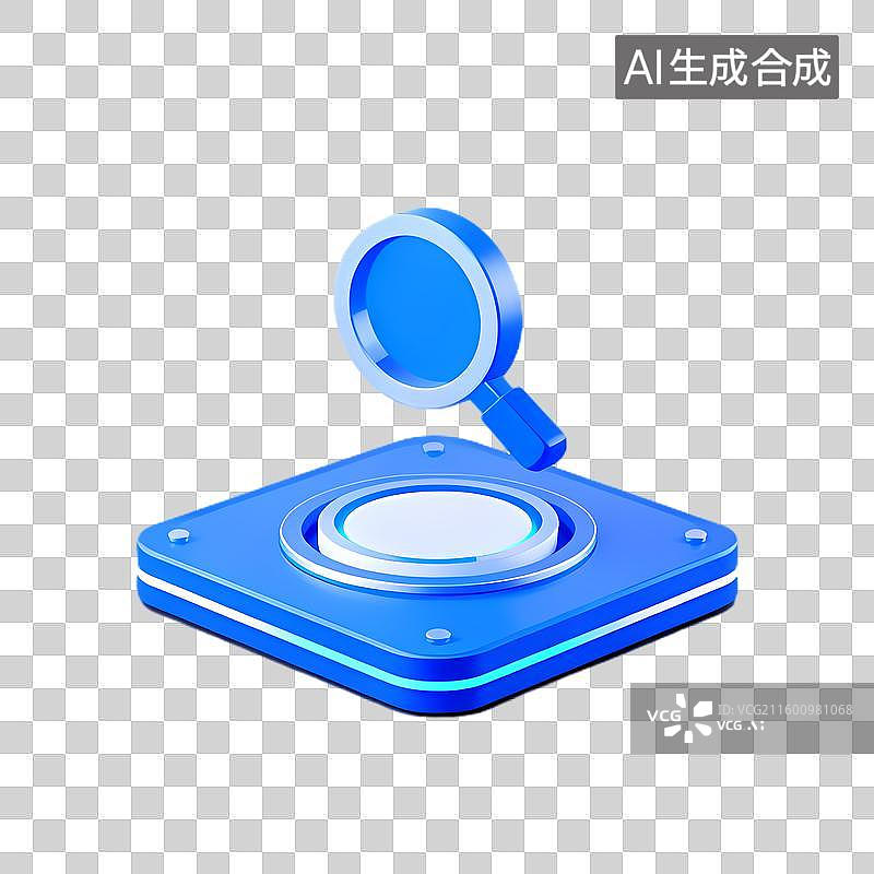 【AI数字艺术】高科技放大镜设备用于细致检查图片素材