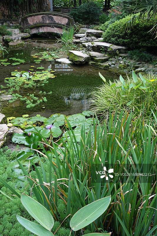 四川省成都市武侯区望江楼公园：流杯池图片素材