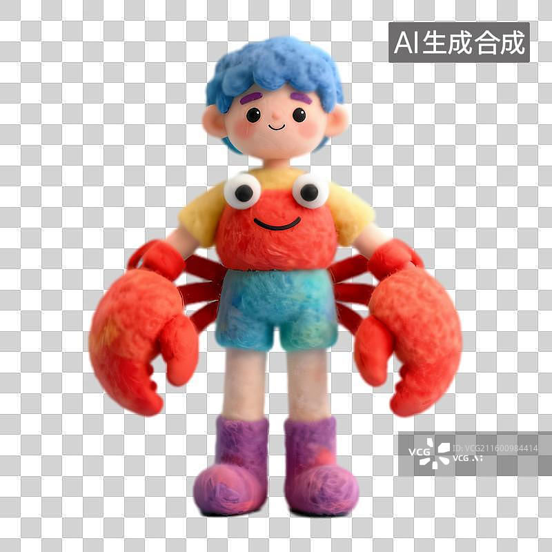 【AI数字艺术】色彩缤纷的卡通人物形象图片素材