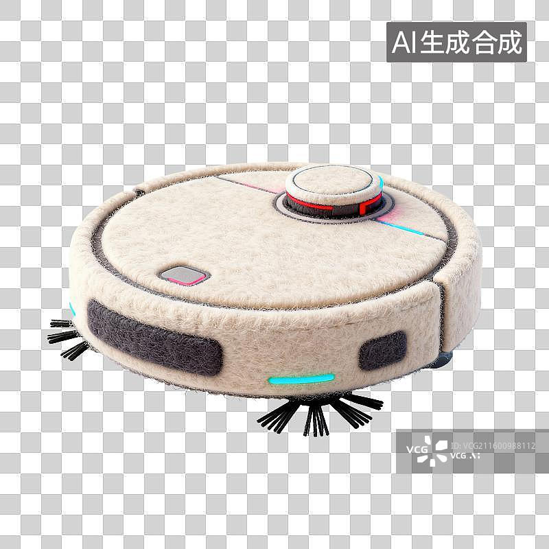 【AI数字艺术】智能扫地机器人图片素材