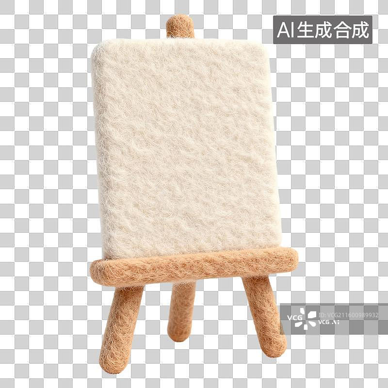 【AI数字艺术】商务办公学习3D卡通羊毛毡质感插画元素展架图片素材